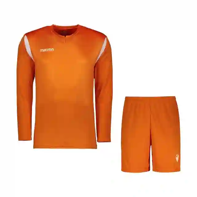ست پیراهن و شورت ورزشی مردانه مکرون مدل آرس رنگ نارنجی