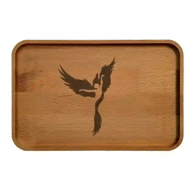 سینی چوبی مدل پرنده     