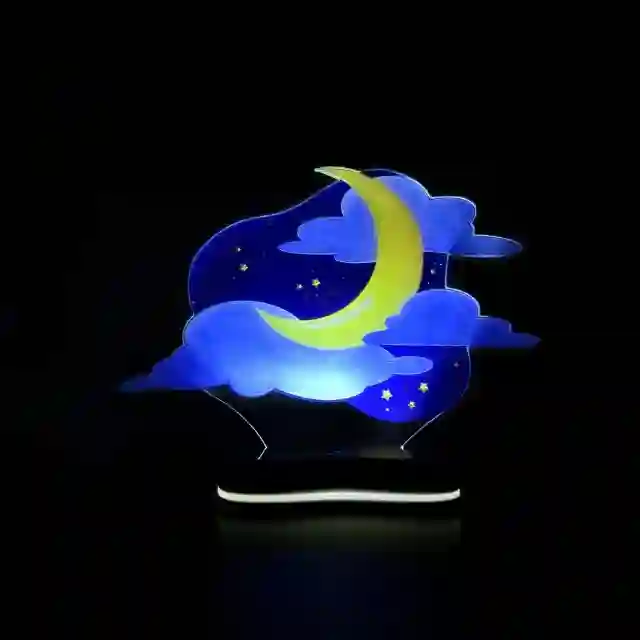چراغ خواب اتاق کودک دیکوماس طرح آسمان و ماه شب مدل MKD   