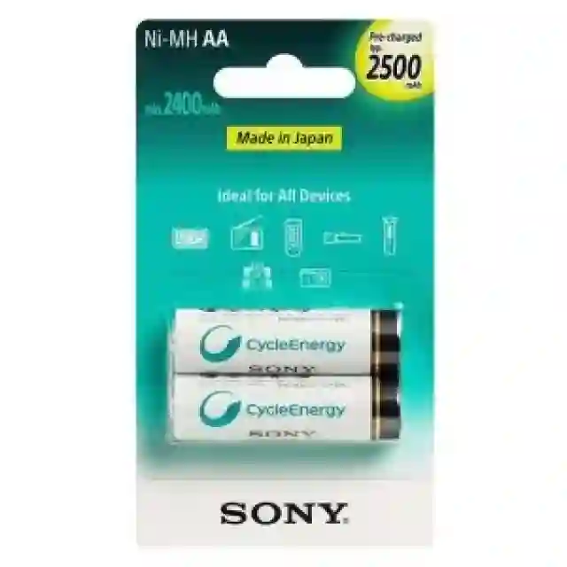 باتری شارژی قلمی سونی مدل Sony NI MH AA     mAh  جفتی 