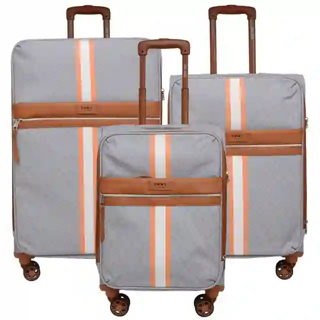 مجموعه سه عددی چمدان دی کی ان وای مدل SIGNATURE STRIPE ST        