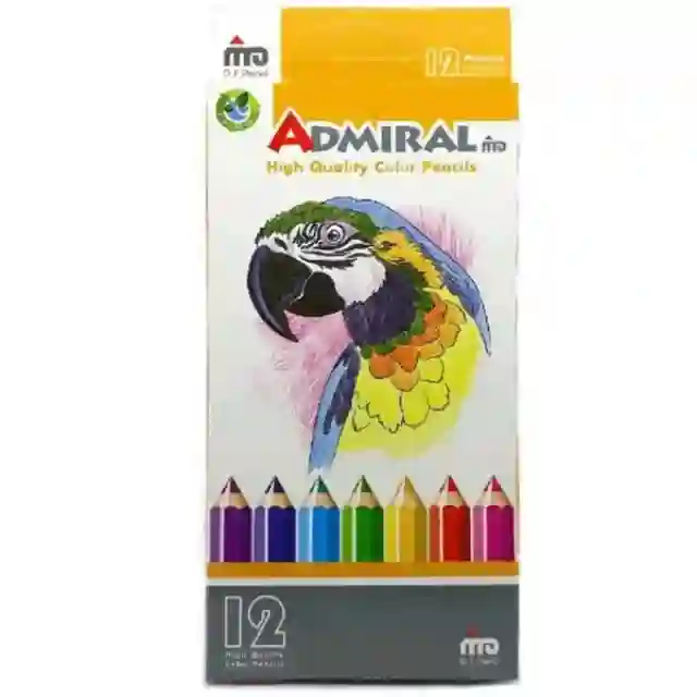 مداد رنگی    رنگ آدمیرال جعبه مقوایی مدل MDF