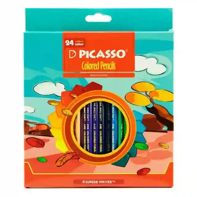 مداد رنگی پیکاسو    رنگ جعبه مقوایی